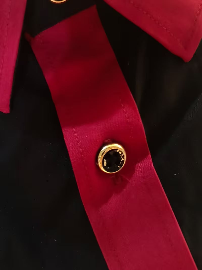 Men Full Sleeve Red and Black Casual Shirt (SKU-020)