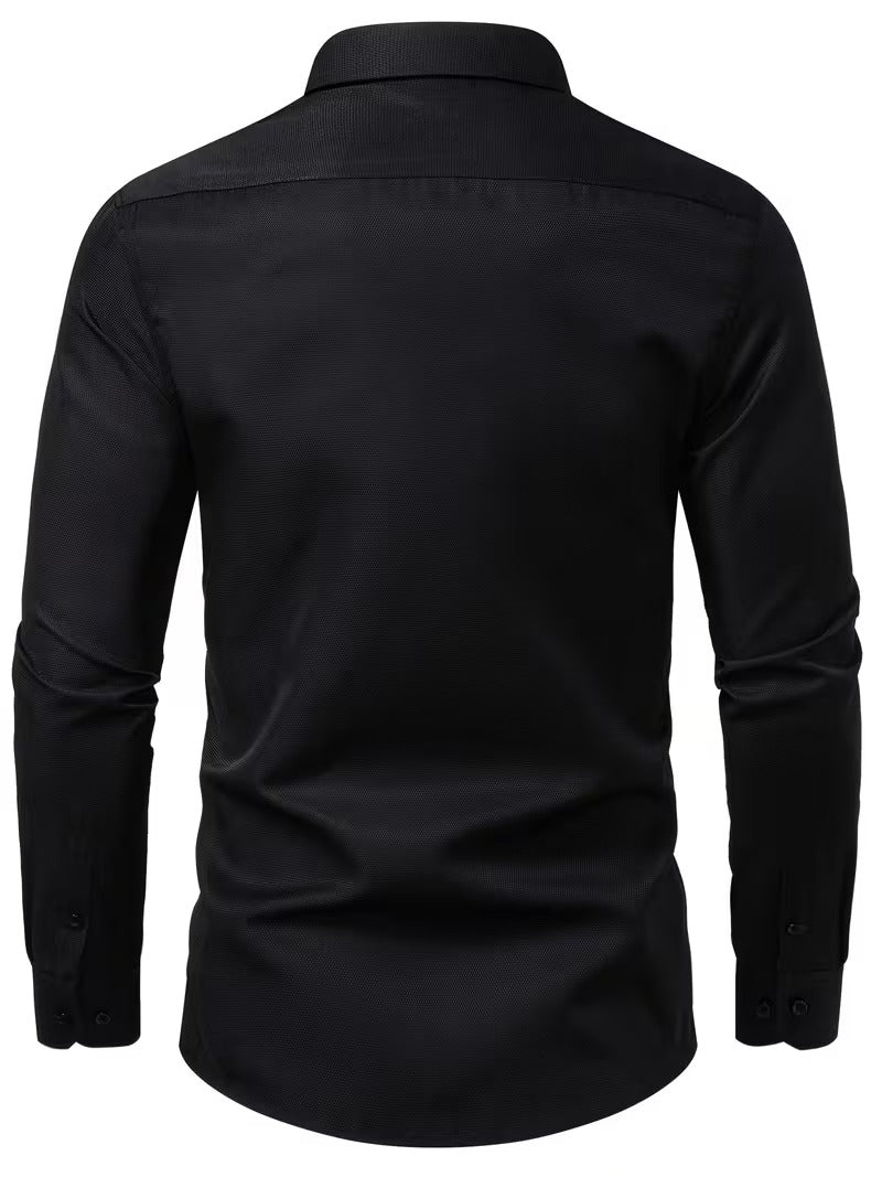 Men Full Sleeve Black Casual Shirt (SKU-022)