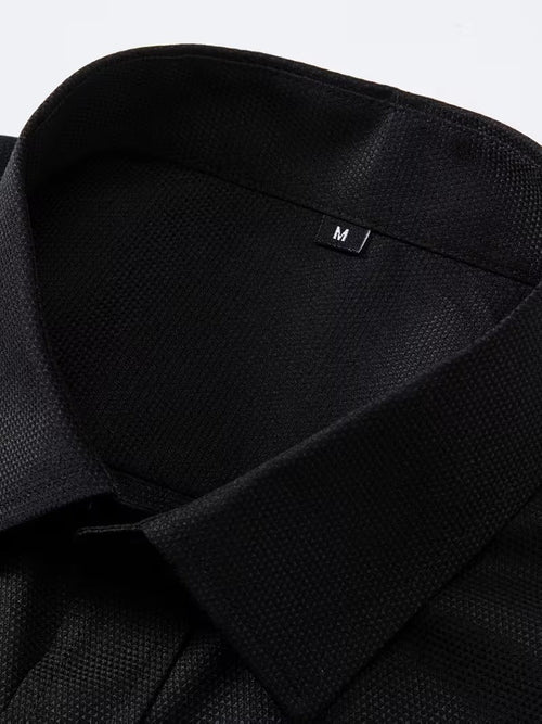 Men Full Sleeve Black Casual Shirt (SKU-022)
