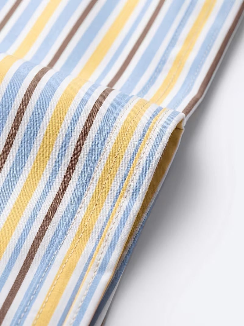 Men Full Sleeve Multicolor Line Casual Shirt (SKU-010)