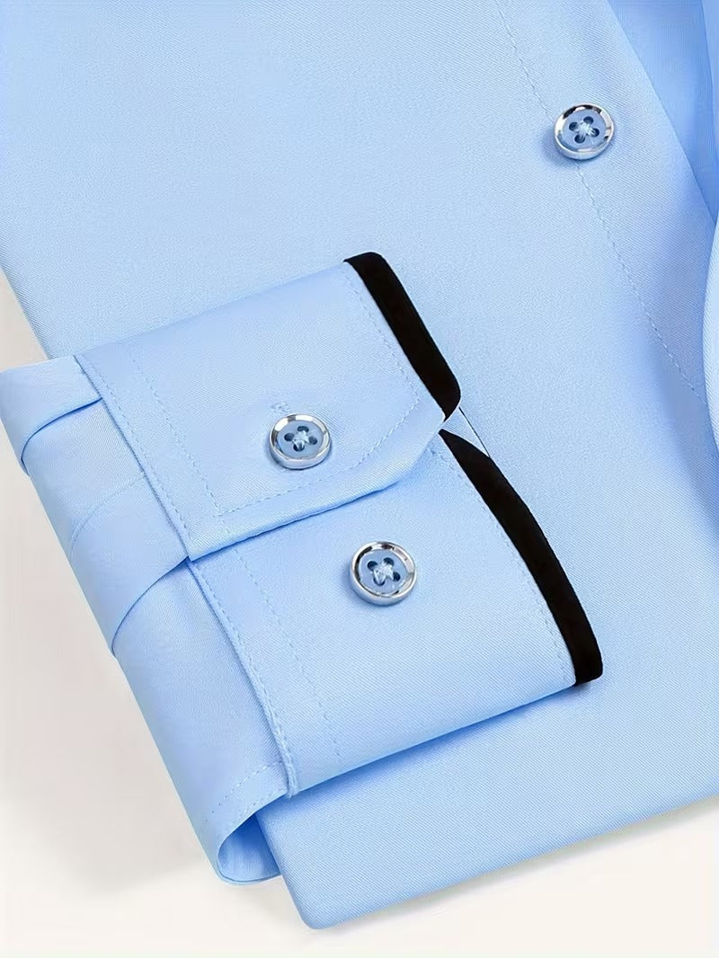 Men Full Sleeve Blue Casual Shirt (SKU-002)