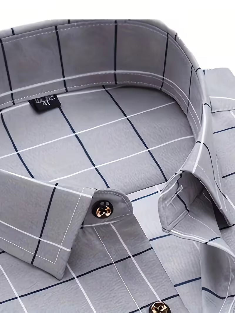 Men Full Sleeve Grey Casual Shirt (SKU-024)