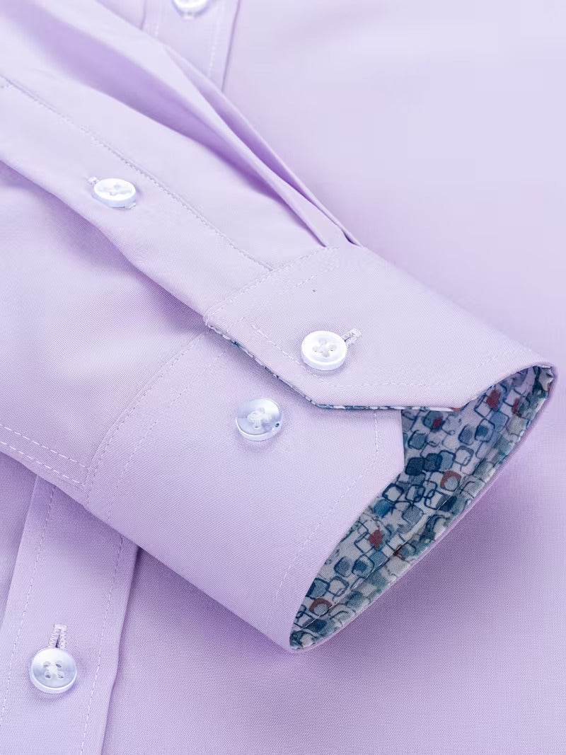 Men Full Sleeve Purple Casual Shirt (SKU-028)