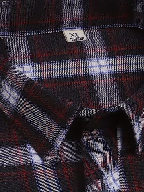 Men Full Sleeve Black Check Casual Shirt (SKU-031)
